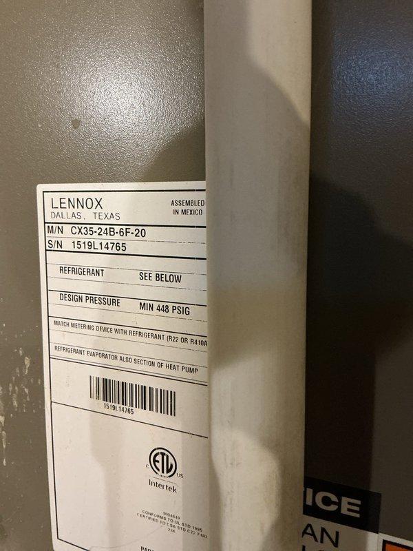 Completed annual HVAC maintenance on Lennox CX35-24B-6F-20 air conditioning system. Performed comprehensive inspection of outdoor condenser unit, verified proper operation of all components, and documented equipment condition with photographic records per standard maintenance protocol.