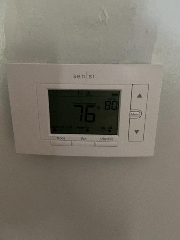 Completed annual maintenance inspection on three HVAC systems: two 6-year-old Lennox units and one 20-year-old Carrier system. Performed comprehensive tune-up including filter replacement, thermostat verification (Sensi digital unit reading properly at 76°F), and full system diagnostics on both furnace and central air conditioning components. All systems tested and confirmed operational with no issues identified.