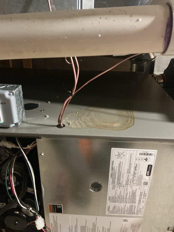 Completed annual heating and cooling maintenance on Lennox HVAC system. Performed comprehensive inspection of air handler unit, verified thermostat operation showing system cooling to 78°F setpoint with indoor temperature at 73°F and 59% humidity. Replaced filters and pads as part of scheduled preventative maintenance to ensure optimal system performance and air quality.