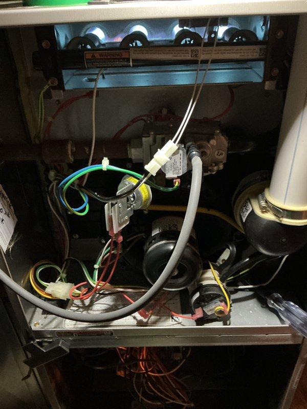 Completed routine maintenance tune-up on 8-year-old forced air furnace and 3-year-old air conditioning system. Performed comprehensive inspection of furnace combustion chamber, burner assembly, blower motor, electrical connections, and safety controls. Inspected AC outdoor unit, verified refrigerant levels, checked electrical components, and tested system operation. All systems operating within normal parameters with no issues identified or repairs required.