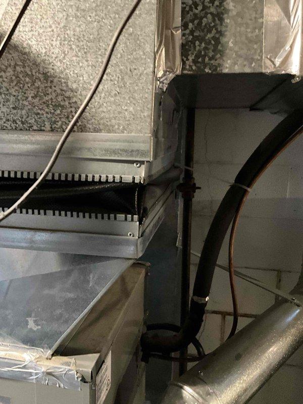 Provided estimate for complete furnace and air conditioning system replacement in basement location. Existing 20-year-old equipment is non-operational and has reached end of serviceable life. Assessment included evaluation of current ductwork configuration, electrical connections, condensate drainage system, and available space for new equipment installation under BOGO promotion terms.