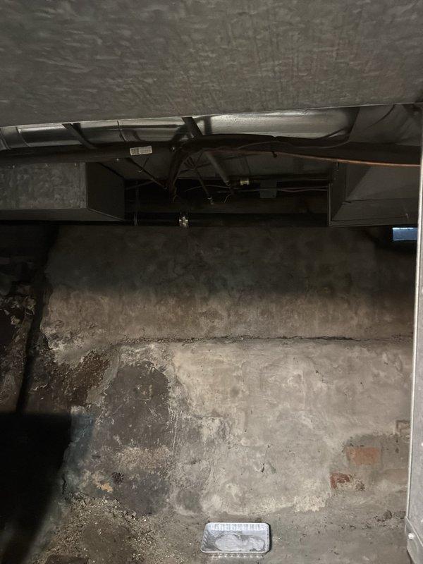 Provided estimate for replacement of aging furnace and air conditioning system located in basement. Current air conditioning unit is non-operational while existing furnace remains functional. Assessed basement installation area including existing Amana furnace, ductwork configuration, and available space for new equipment placement.