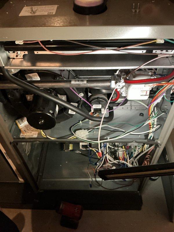 Completed annual tune-up on one-year-old furnace and air conditioning system with both units operating properly. Performed comprehensive inspection of blower motor, capacitor, electrical connections, and wiring harnesses; verified all components functioning within manufacturer specifications. Provided homeowner education on proper air filter replacement procedures and recommended ongoing maintenance practices to ensure optimal system performance.