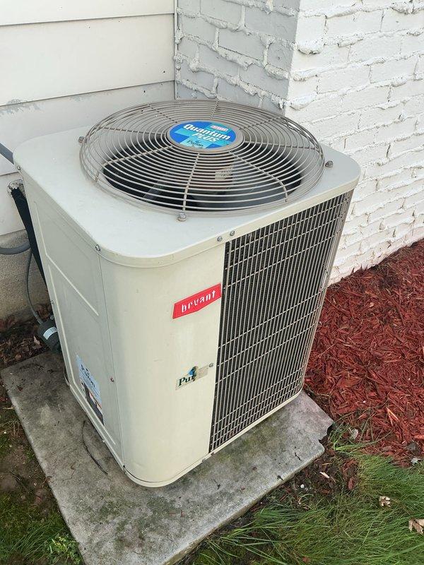 Completed annual cooling maintenance on Bryant residential air conditioning system. Performed comprehensive inspection of outdoor condenser unit, verified proper operation of compressor and condenser fan motor, checked refrigerant levels and electrical connections, cleaned condenser coils, and confirmed unit is operating within manufacturer specifications. System found in good working condition with no immediate repairs needed.
