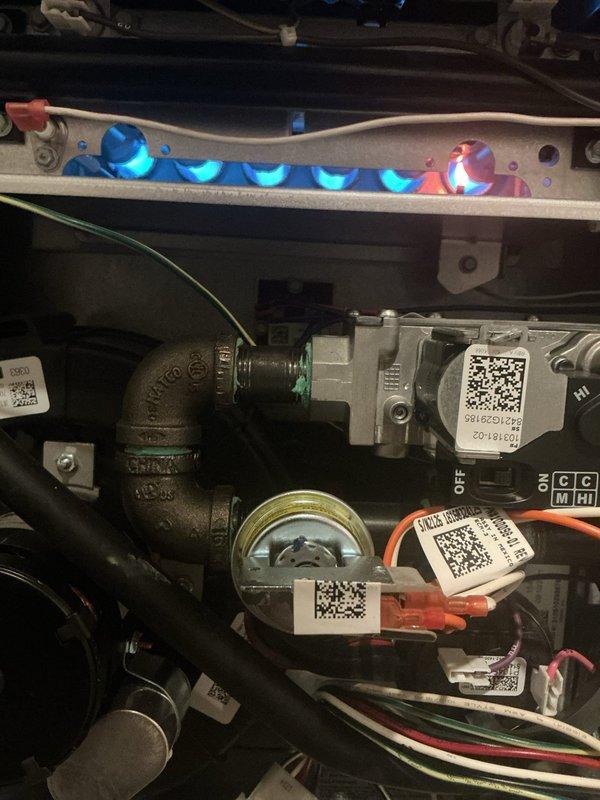 Completed comprehensive 5-year ComfortGuard maintenance service on gas furnace system. Performed thorough inspection of gas valve assembly, pressure switch, and all electrical connections, verifying proper operation and safety controls. Inspected air return ventilation grille and confirmed adequate airflow throughout the system. All components found to be functioning within normal parameters with no immediate service needs identified.