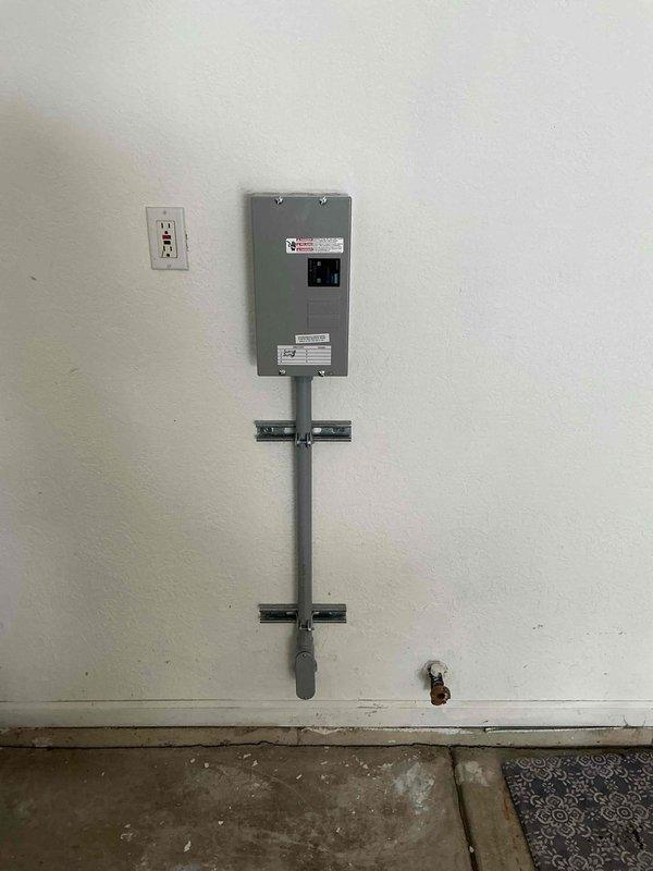 Installed a 60-amp sub-panel to support new HVAC system installation. Ran conduit from panel to equipment location and secured all components to interior wall per code requirements. Permit was requested and coordinated with HVAC contractor for integrated system completion.