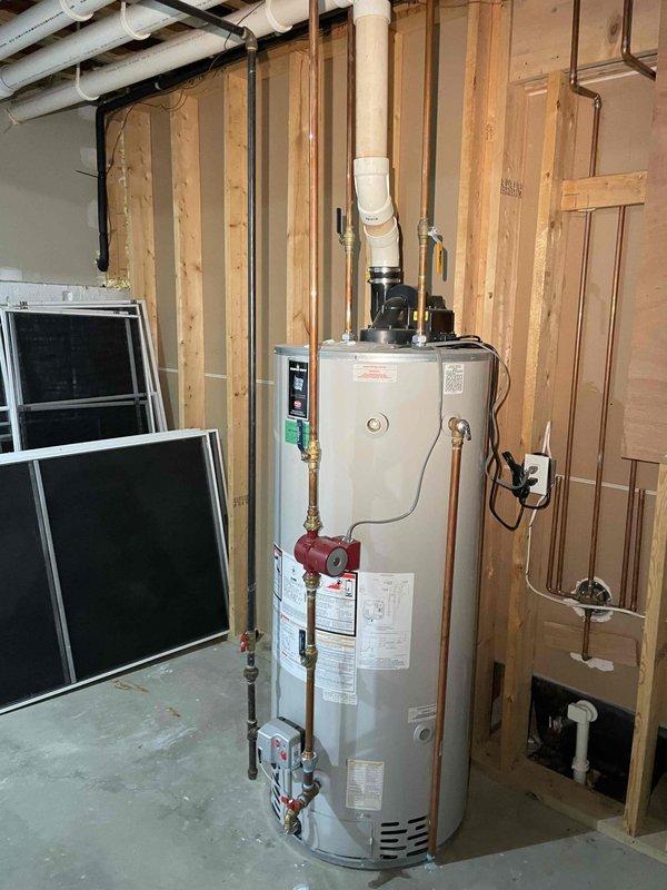 Conducted on-site evaluation for first-time whole home generator installation at manufactured home. Assessed existing electrical infrastructure including four-panel distribution system and determined optimal placement location in unfinished utility area near water heater. Documented current electrical configuration, available space for generator unit, and necessary routing for fuel line and electrical connections to support generator integration with existing panels.