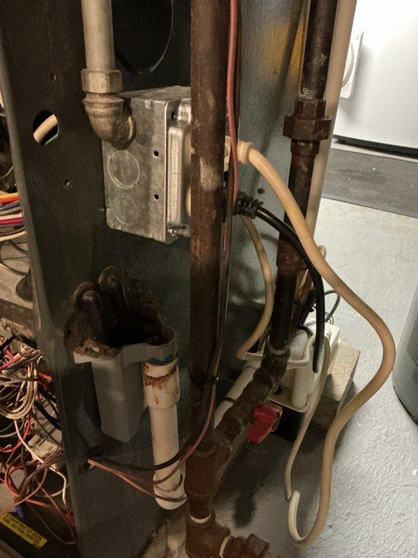 Responded to no heat call for 1-year-old gas forced air furnace experiencing short cycling and intermittent operation. Upon inspection, found loose wire connections at the control board causing intermittent power supply to ignition system. Secured all electrical connections with proper wire nuts, verified proper voltage at transformer and control circuits. Tested furnace through multiple heating cycles to confirm stable operation. System now operating normally with proper ignition sequence and consistent heat output.