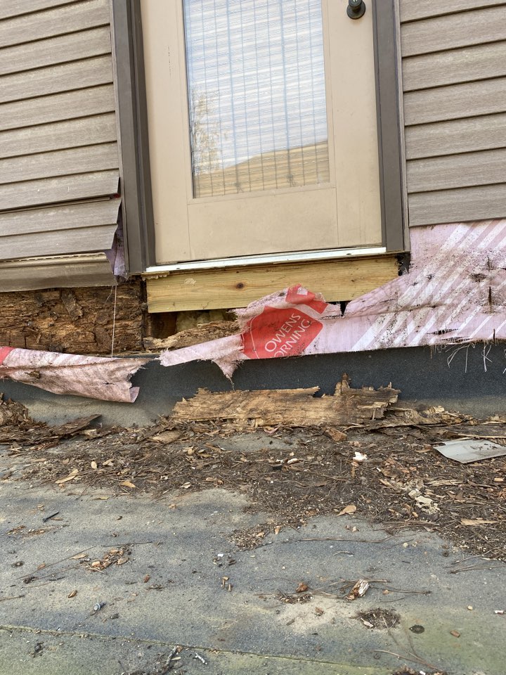 Protek assessing water damage found when storm damage debris was removed from this river side home.    We’ll get that fixed too !