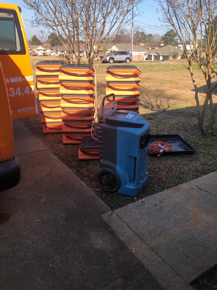 Millbrook, AL - Protek picking up equipment from a big water mitigation for a satisfied customer in Millbrook. Millbrook, AL - Protek picking up equipment from a big water mitigation for a satisfied customer in Millbrook.