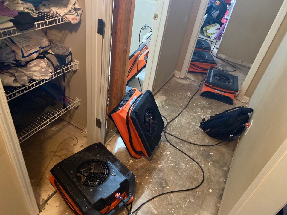 Prattville, AL - Water damage from a damaged water heater in attic in prattville - protek on-site to assist with the mitigation. Demolition complete and now time to dry out the structure Prattville, AL - Water damage from a damaged water heater in attic in prattville - protek on-site to assist with the mitigation. Demolition complete and now time to dry out the structure