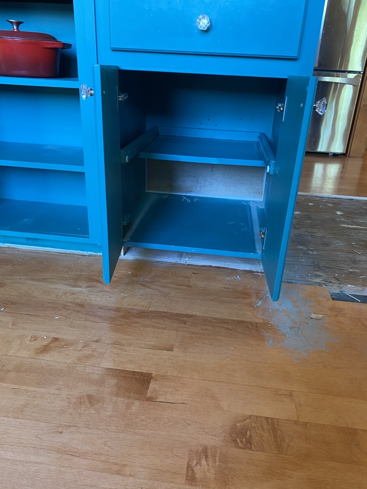 ProTek craftsman are doing an in-place rebuild of this customer’s kitchen island in Windermere.  