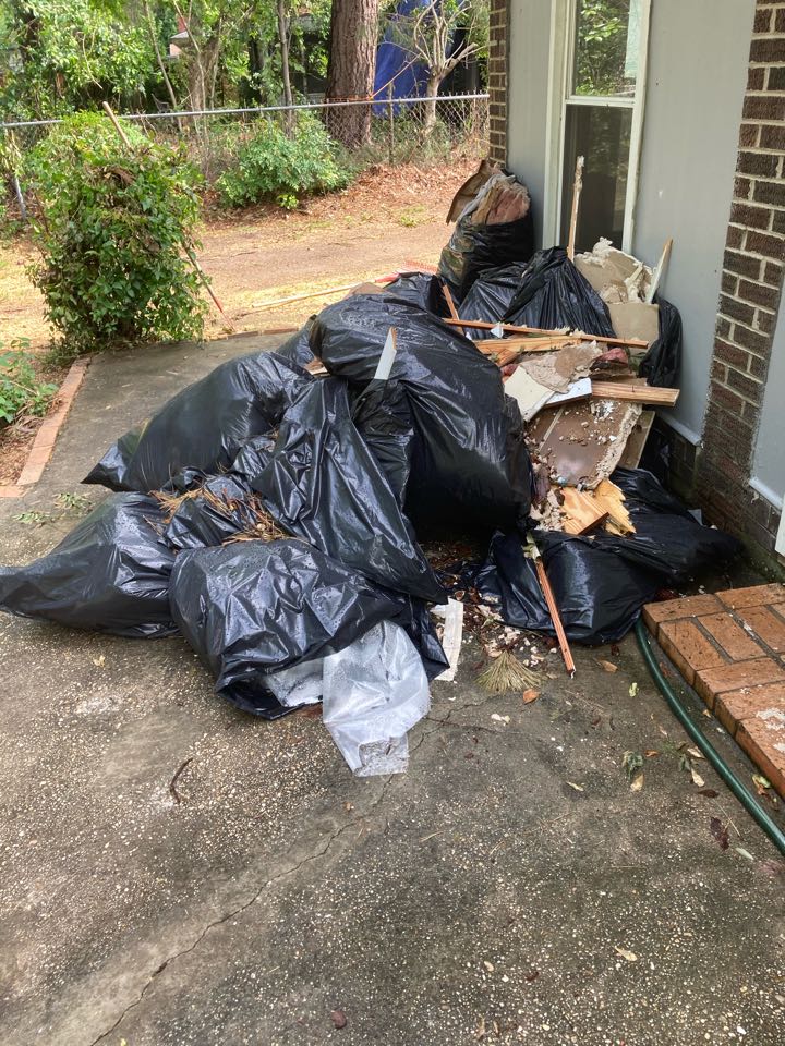 Prattville, AL - Protek picking up debris from a water mitigation for a satisfied customer in Prattville. Prattville, AL - Protek picking up debris from a water mitigation for a satisfied customer in Prattville.