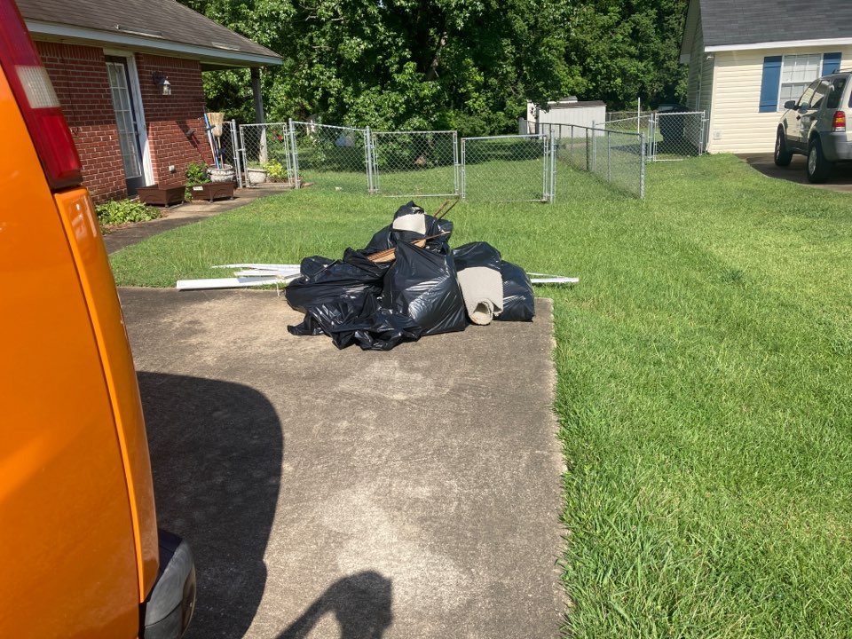 Wetumpka, AL - Protek picking up debris from a water mitigation for a satisfied customer in Wetumpka. Wetumpka, AL - Protek picking up debris from a water mitigation for a satisfied customer in Wetumpka.