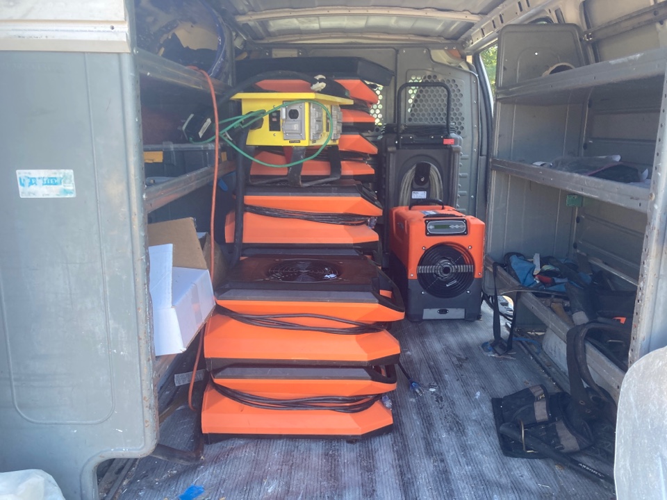 Prattville, AL - Protek picking up equipment from a water mitigation for a satisfied customer in Prattville. Prattville, AL - Protek picking up equipment from a water mitigation for a satisfied customer in Prattville.