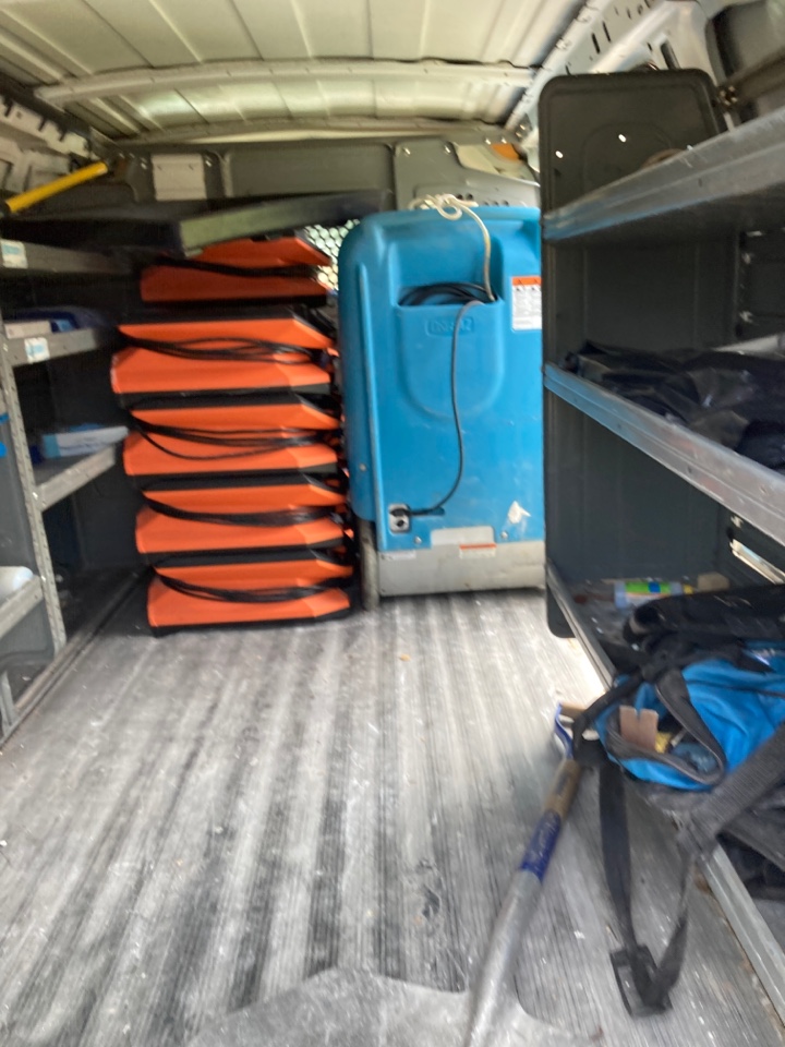 Montgomery, AL - Protek picking up equipment and debris from a water mitigation for a satisfied customer in Montgomery. Montgomery, AL - Protek picking up equipment and debris from a water mitigation for a satisfied customer in Montgomery.