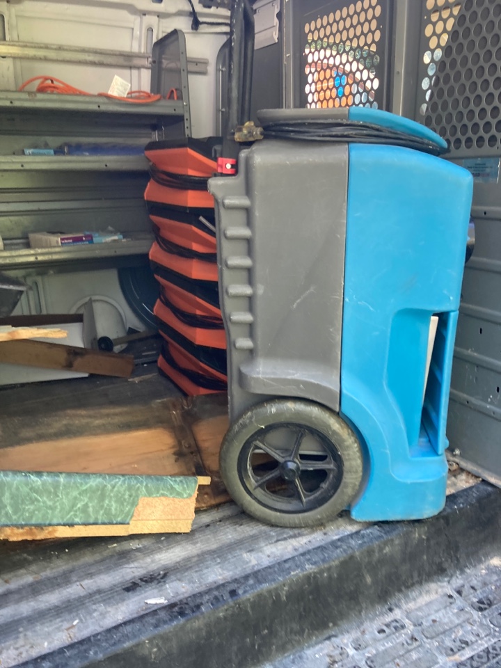 Prattville, AL - Protek picking up equipment and debris from a water mitigation for a satisfied customer in Prattville. Prattville, AL - Protek picking up equipment and debris from a water mitigation for a satisfied customer in Prattville.