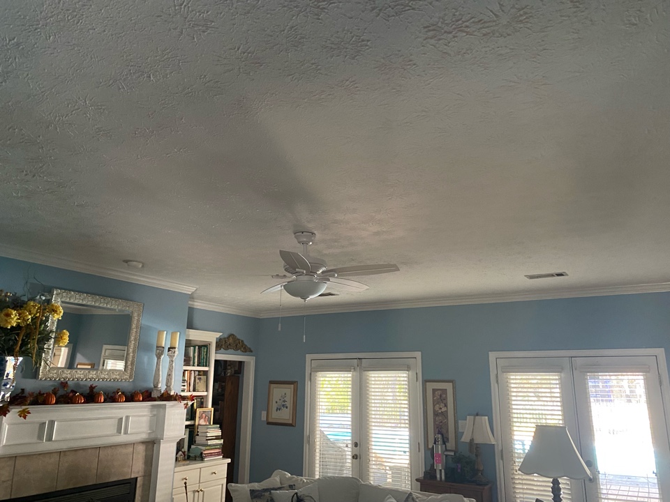 Fixed the ceiling and fan on this beautiful home in Prattville Alabama done by Protek restoration LLC 