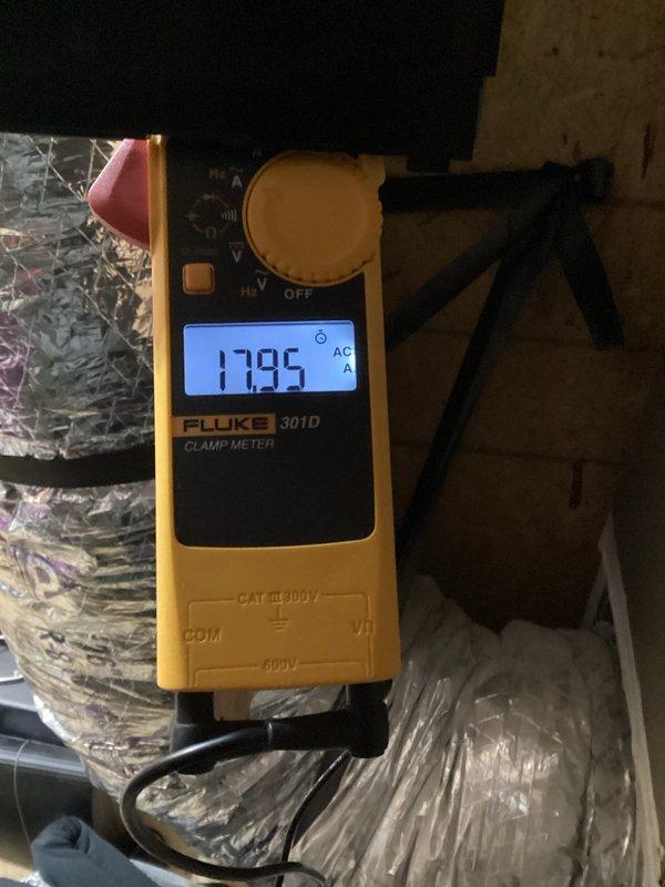 Performed comprehensive maintenance on HVAC system in 2019-built home, including full 80-point inspection, outdoor coil cleaning, burner cleaning, and gas pressure adjustments. Electrical measurements revealed 17.95 AC amps on circuit and 63% humidity reading. All safety inspections completed, confirming system is operating within manufacturer specifications.