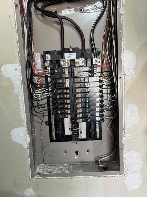 Responded to service call to install interlock kit at customer's residence. Upon inspection, located both interior and exterior electrical panels with appropriate circuit breaker configuration. Successfully installed and tested interlock kit, ensuring proper functionality and compliance with electrical code requirements for generator connection safety.