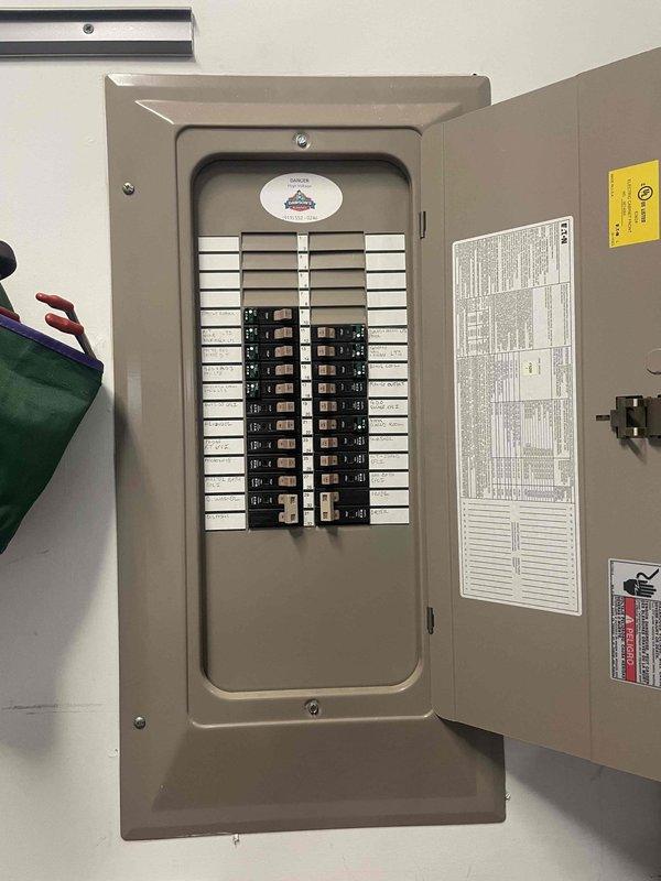 Completed comprehensive 32-point electrical system evaluation as requested by homeowner. Performed thorough inspection and maintenance of the electrical panel, including torquing and checking all connections. Panel inspection revealed properly organized wiring with no signs of overheating or loose connections. Tested all GFCI/Arc Fault breakers for proper functioning and replaced batteries in smoke/CO detectors as part of regular maintenance protocol.