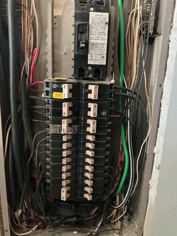 Responded to customer call regarding main breaker failure that occurred after power outage. Diagnosed 200 AMP Cutler Hammer CH breaker that customer was unable to reset after connecting generator. Completed full panel replacement as previously quoted, installing new 200A service panel with CS2200 main breaker rated at 120/240VAC.