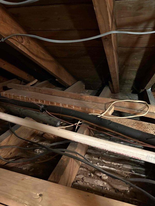 Completed scheduled preventative maintenance on one HVAC system, performing a comprehensive 80-point inspection. Cleaned outdoor coils and burners, adjusted gas pressures as needed, and conducted safety inspections. Verified proper thermostat operation with temperature readings at 75°/65°, and inspected attic installation components including ductwork and electrical connections.