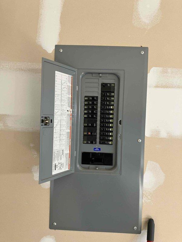 Conducted annual 32-point electrical system evaluation on 2018 home, including inspection of exterior EATON meter and interior circuit breaker panel. Performed electrical panel maintenance with proper torquing of connections, GFCI/Arc Fault breaker testing, and smoke/CO2 detector service. All systems functioning correctly with no issues identified.