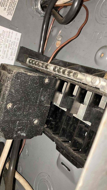 Responded to service call for frozen outdoor AC unit. Inspection revealed significant oxidation and corrosion on evaporator coil with restricted airflow. Cleaned corroded components, replaced deteriorated capacitor in electrical panel, and restored proper refrigerant levels to resolve freezing issue. System now functioning within normal parameters.