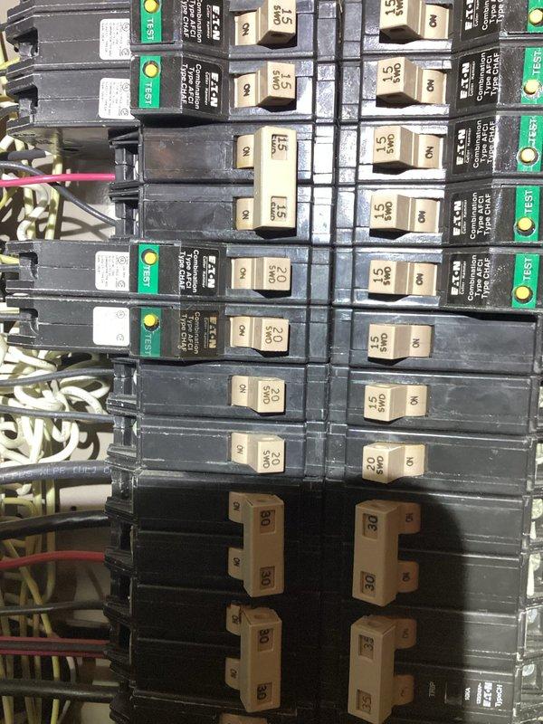 Completed 32-point electrical system evaluation and maintenance as scheduled. Performed panel inspection with torque verification of connections, successfully tested all GFCI/Arc Fault protection devices, and verified proper function of smoke/CO2 detectors with battery replacement as needed. Electrical system is operating within normal parameters with no safety concerns identified.