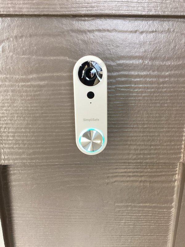 Successfully installed and configured a SimpliSafe security system for the customer, including mounting a video doorbell with operational LED indicator and an outdoor camera. All components were properly wired, tested for functionality, and verified to be communicating with the customer's system.