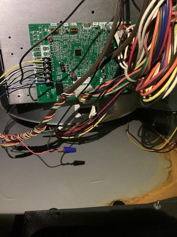 Successfully replaced defective ignition control board on downstairs HVAC unit under warranty (PO#65746241-001). Verified proper wire connections and system operation after installation.