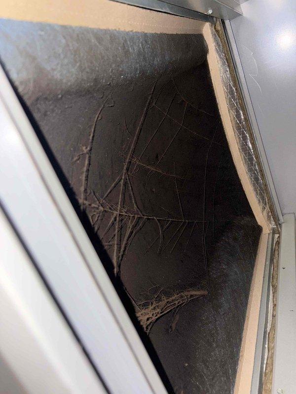 Responded to no cooling complaint on 7-year-old system. Upon inspection, discovered significant debris and nest material obstructing the air handler and return air pathway. Removed obstruction, cleaned affected components, and verified proper airflow restoration. System tested and confirmed delivering proper cooling operation upon departure.