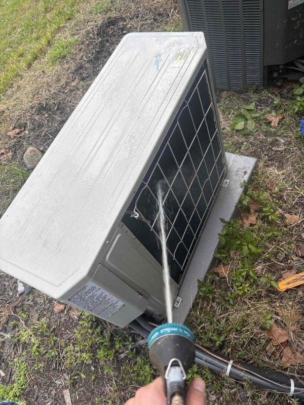 Completed comprehensive heating and air maintenance on downstairs unit including 80-point inspection, outdoor coil cleaning, burner cleaning, gas pressure adjustment, and full safety inspection. Accessed condensing unit exterior components and performed thorough cleaning of coils to ensure optimal airflow and system efficiency. Inspected internal electrical components including contactors, control board, and all wiring connections for proper operation and safety compliance. All systems tested and operating within manufacturer specifications upon completion.