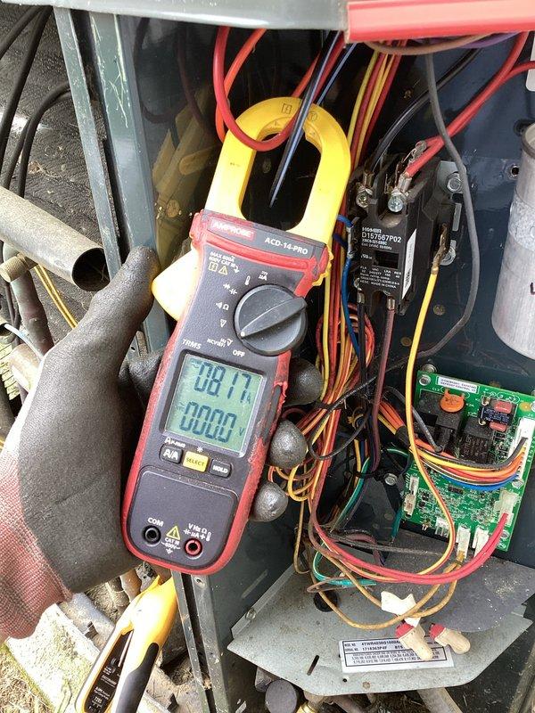 Completed scheduled preventive maintenance on 9-year-old air handler system. Performed electrical diagnostics using clamp meter to verify proper amperage readings and system operation. Installed previously approved SS2 switch as per existing estimate. Inspected UV light system per request and addressed malfunction through repair/replacement as needed.