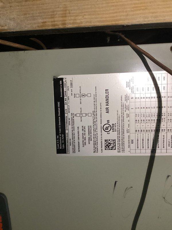 Completed scheduled preventive maintenance on 9-year-old air handler system. Performed electrical diagnostics using clamp meter to verify proper amperage readings and system operation. Installed previously approved SS2 switch as per existing estimate. Inspected UV light system per request and addressed malfunction through repair/replacement as needed.