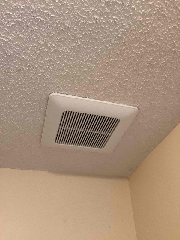 Responded to service call at 1998-built residence for two electrical tasks. Successfully disconnected and removed electrical power supply to pool equipment per homeowner's request in preparation for pool removal. Replaced malfunctioning bathroom exhaust fan with new unit, including installation of ceiling-mounted ventilation grille with proper venting, as customer did not have replacement unit on hand.