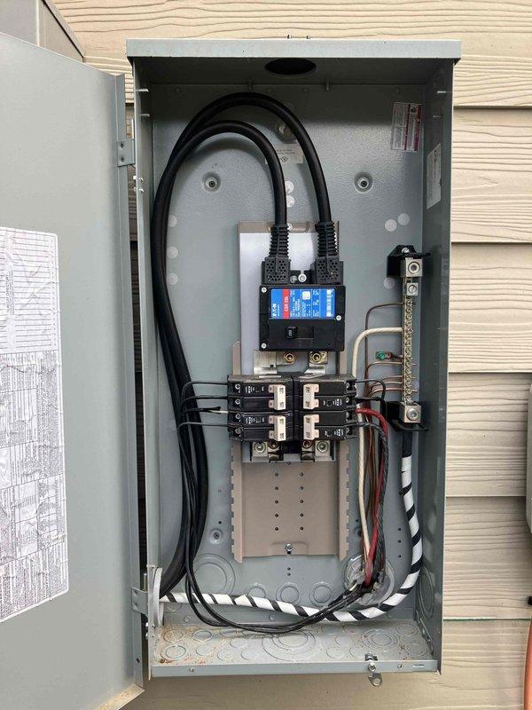 Completed comprehensive 32-point annual electrical system evaluation including full electrical panel maintenance with torque verification of all connections and breaker inspection. Performed GFCI and AFCI protection device testing to confirm proper shock and fire protection functionality, conducted smoke and CO detector maintenance with battery replacement and operational testing, replaced customer-supplied light bulbs in fixtures up to 12 feet, and cleaned ceiling fans up to 12 feet. All electrical panels inspected showed proper wiring configuration with main breakers and branch circuits functioning within normal parameters.