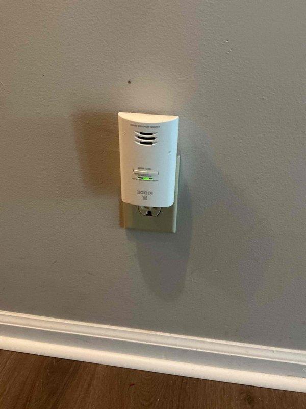 Completed HVAC system installation including thermostat and carbon monoxide detector setup. Installed and programmed Honeywell digital thermostat with proper temperature calibration and configured Kidde plug-in carbon monoxide detector to ensure optimal safety monitoring throughout the residence.