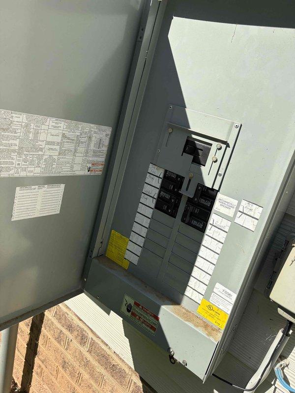 Responded to no cooling call on unit #2 with complete loss of power to thermostat and HVAC system. Upon arrival, inspected electrical panel and circuit breakers serving the affected unit. Found tripped breaker supplying power to the HVAC system, reset breaker and restored power to thermostat and equipment, verifying proper operation and cooling function before departure.