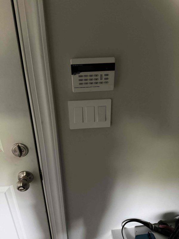 Responded to kitchen electrical issue affecting two light switches controlling the sink light and under-cabinet lighting in a 2022 home. Using a Fluke multimeter, tested voltage at the affected circuits and traced wiring connections behind the decorative tile backsplash. Identified loose wire connections at wire nuts in the junction box above the counter, re-secured all connections, verified proper voltage delivery, and restored full functionality to both lighting circuits.