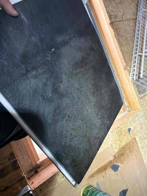 Responded to no cooling complaint on 9-year-old system. Found severely clogged air filter restricting airflow, causing inadequate cooling performance and rising indoor temperature. Replaced dirty filter with new filter, restored proper system operation, and verified thermostat showing active cooling cycle with unit maintaining setpoint.