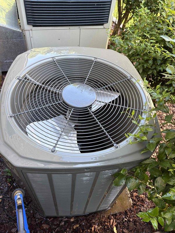 Completed preventive maintenance inspection on HVAC system per maintenance agreement. Verified air handler unit with evaporator coil and air filtration system in proper operating condition. Inspected outdoor condensing unit, confirmed fan operation and heat exchanger functionality. System operating within normal parameters with no issues identified at time of service.