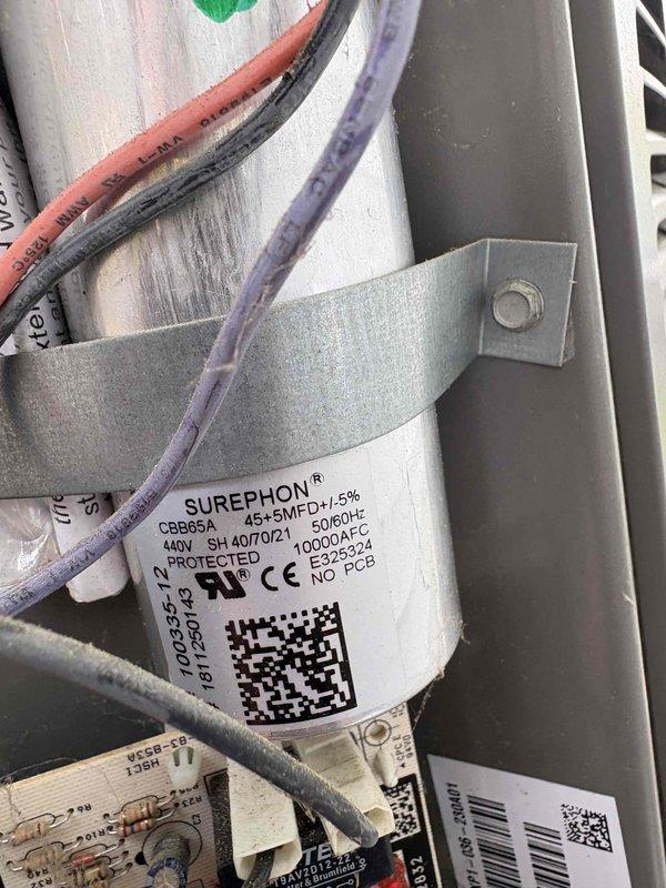Completed comprehensive tune-up on 7-year-old HVAC system with 3-zone configuration. Inspected and serviced dual-capacitor (45+5 MFD, 440V), verified all electrical connections, and replaced air filter with MERV 13 Honeywell 20x25x4 media filter. Addressed airflow concerns in two rooms by checking zone dampers and verifying proper system operation across all zones.