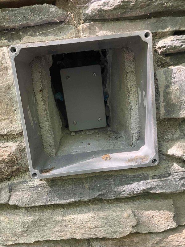 Responded to service call at residential property built in 2002 for multiple electrical issues. Troubleshot and repaired intermittent laundry room light switch, restored functionality to non-operational patio recessed can lighting circuit, and diagnosed electric fireplace failure on outdoor patio. All three electrical concerns were addressed and systems returned to proper working order.