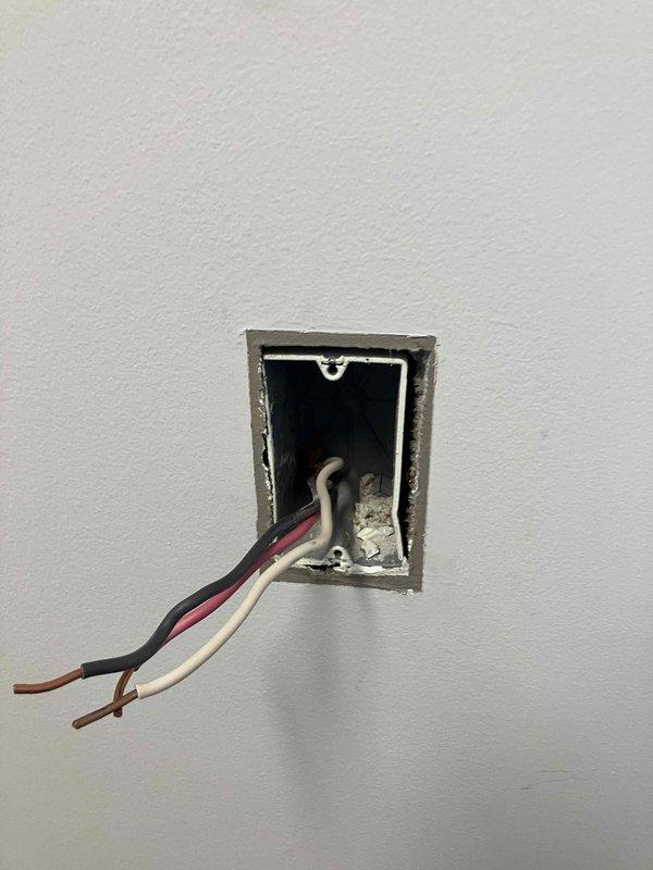 Responded to a dryer power issue where the appliance would run for 3 seconds before shutting off and tripping the breaker. Inspected the dryer receptacle and terminal connections, finding compromised wiring at both the wall outlet and the terminal block. Identified loose or damaged connections at the brass terminal screws and deteriorated conductor ends that were causing intermittent shorts and overcurrent conditions. Replaced the defective receptacle, re-terminated all conductors with proper torque specifications, and verified secure connections at the terminal block. Tested the circuit under load to confirm proper operation without breaker trips, restoring full functionality to the dryer circuit.
