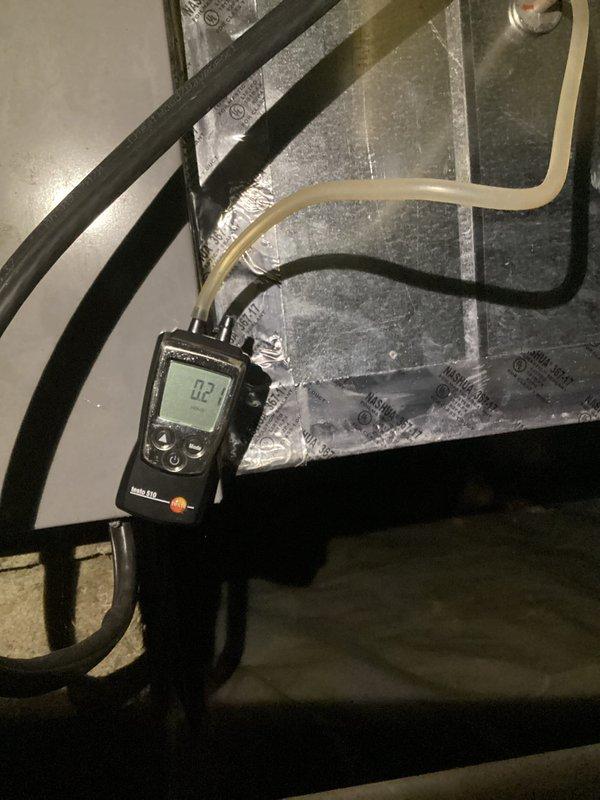 Completed comprehensive spring preventive maintenance on heating and cooling system. Performed 80-point inspection on both indoor air handler and outdoor condensing unit. Cleaned outdoor condenser coils to optimize heat transfer efficiency. Cleaned burner assembly and verified proper gas pressure readings, making minor adjustments to ensure optimal combustion. Conducted thorough safety inspections on all system components. Measured and documented system pressures using calibration-grade diagnostic equipment. Verified proper operation of all safety controls and electrical connections. System tested and operating within manufacturer specifications upon completion.