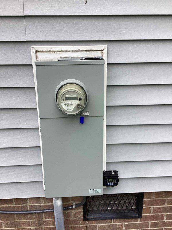Responded to electrical issue in crawlspace where pressure tank switch was burnt and emitting burning odor following suspected lightning strike to property. Upon arrival, confirmed tripped breaker and inspected affected area. Advised customer to contact power company to verify service integrity and rule out utility-side damage before proceeding with repairs, as lightning strike may have compromised electrical service beyond the pressure switch.