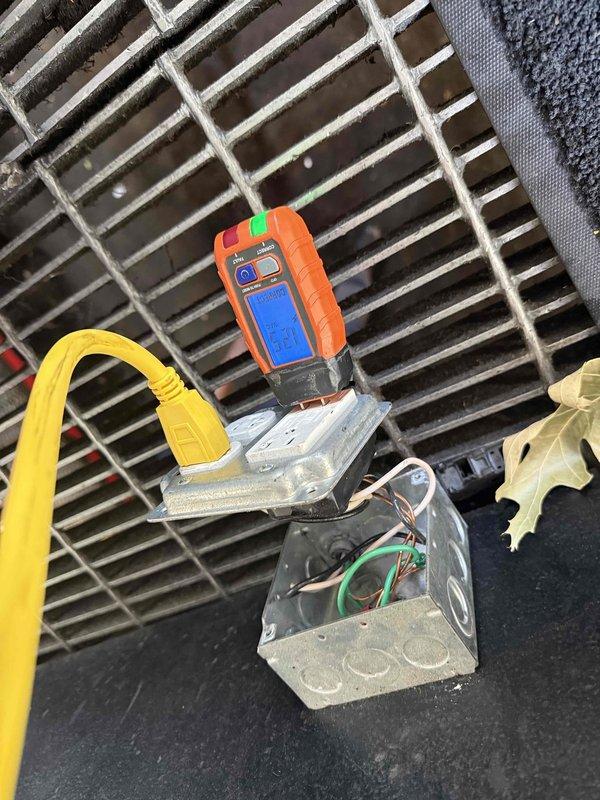 Responded to service call for power loss affecting 8 outlets in bay area and tablet charging stations. Upon arrival, diagnosed tripped circuit caused by previous technician's dropped wrench creating short circuit in Bay 1. Located affected outlet, verified circuit integrity using digital multimeter, replaced damaged receptacle, and restored power to all affected outlets. Tested all downstream receptacles and confirmed proper voltage and functionality throughout the bay area.