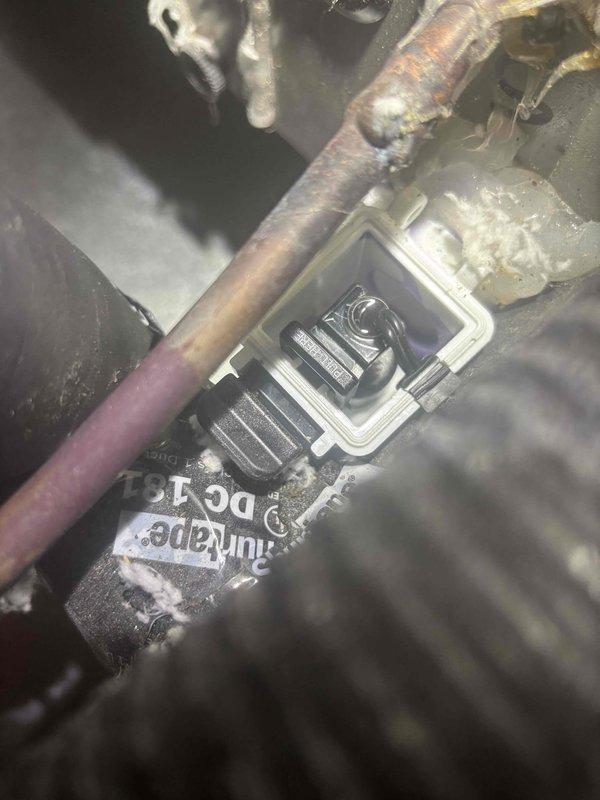 Responded to no-cool call on 2024 system where outdoor unit was not operating properly. Upon arrival, performed diagnostic testing using electrical meter to check capacitor and contactor operation. Identified failed capacitor preventing compressor from starting, which explained why indoor blower was running but no cooling was occurring. Replaced defective capacitor, verified proper electrical connections, and tested system operation to confirm compressor and condenser fan motor were functioning correctly. System restored to full cooling operation and left running efficiently.